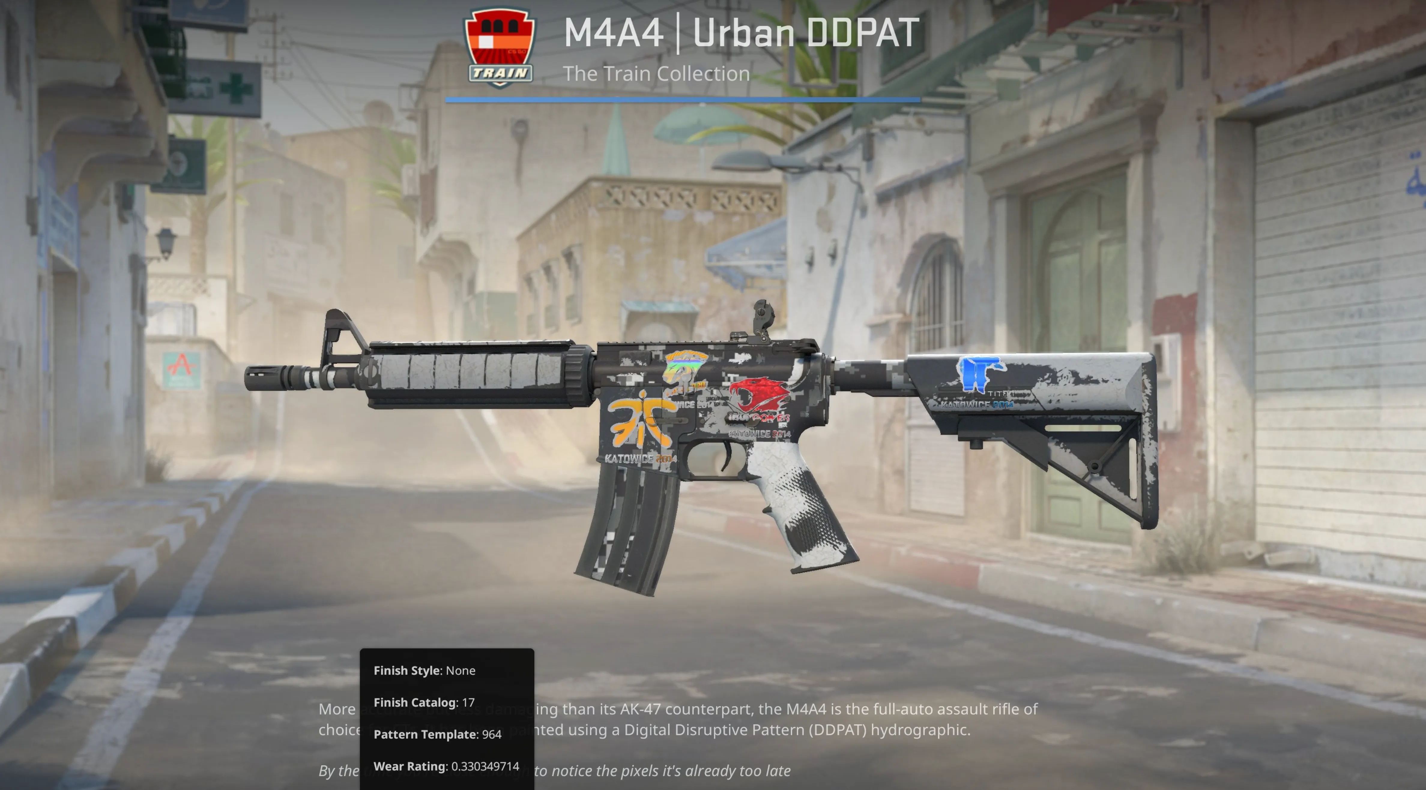 M4A4 Urban DDPAT counter strike